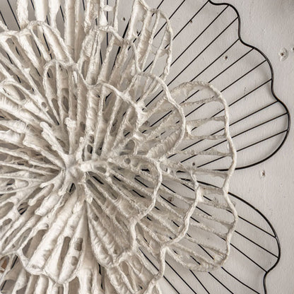 Vintage Eisen Sonnenblumen Wandbehang Dekor