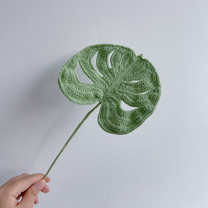 Handgewebtes Strickgarn Monstera Leaf