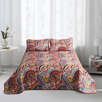 Elegantes Steppbettwäscheset im Bohemian-Stil (3-teilig)