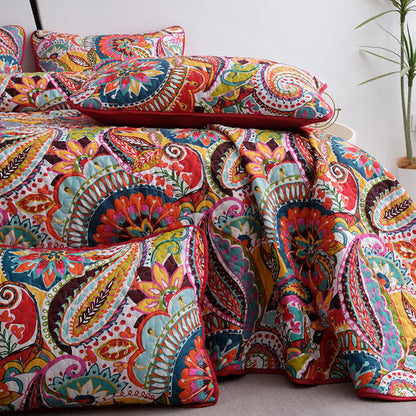 Elegantes Steppbettwäscheset im Bohemian-Stil (3-teilig)