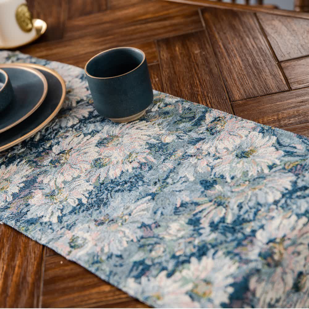 Jacquard-Tischläufer im Vintage-Stil im ländlichen Stil