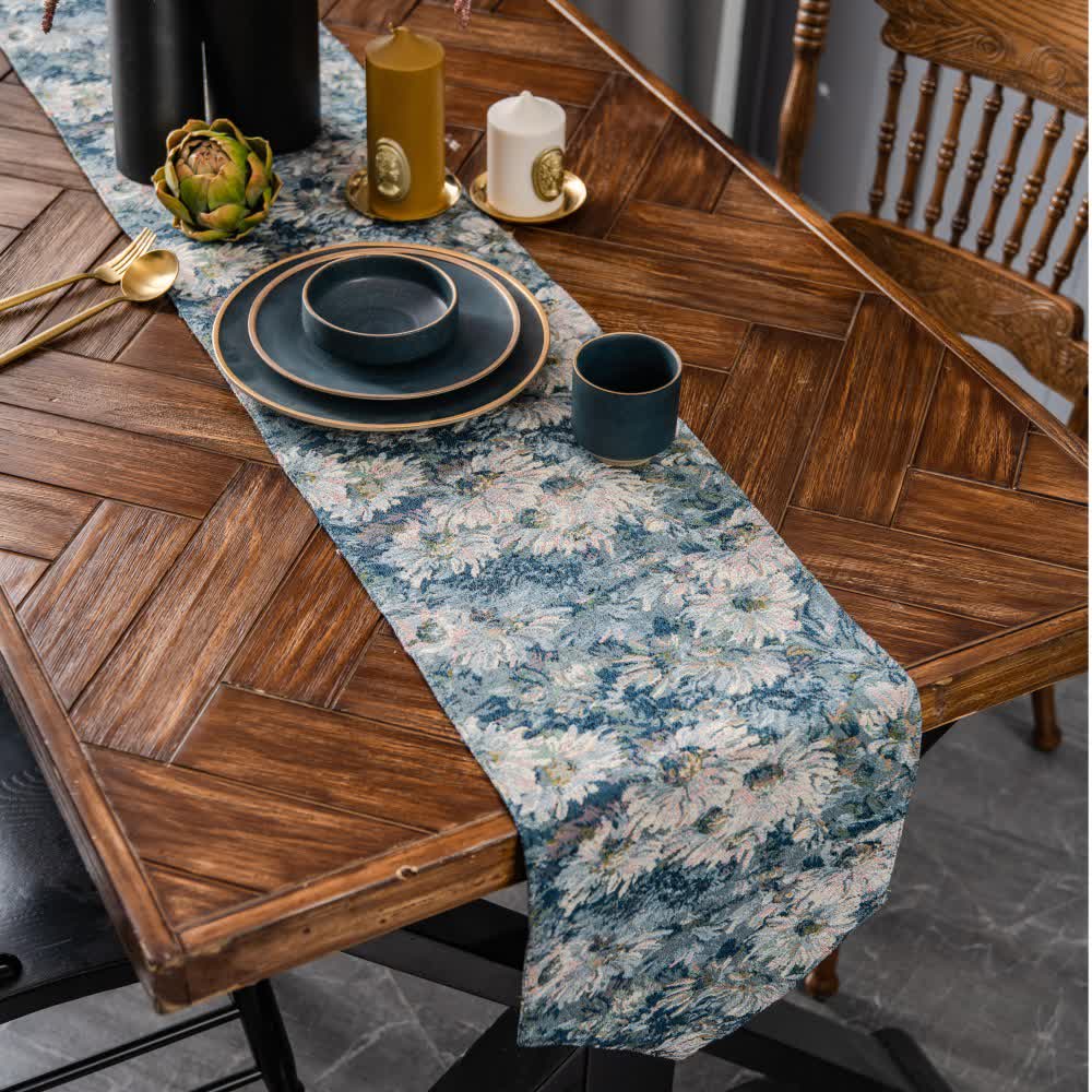 Jacquard-Tischläufer im Vintage-Stil im ländlichen Stil