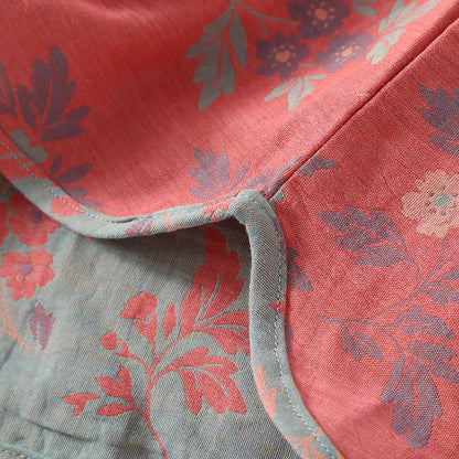 Garngefärbtes Jacquard-Pyjama-Set mit rundem Ausschnitt