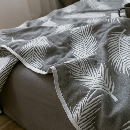 Atmungsaktive, bequeme Steppdecke aus sechslagiger Gaze