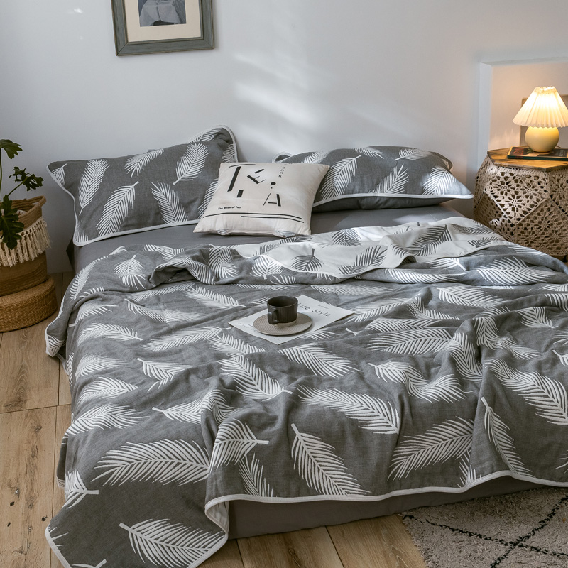 Atmungsaktive, bequeme Steppdecke aus sechslagiger Gaze