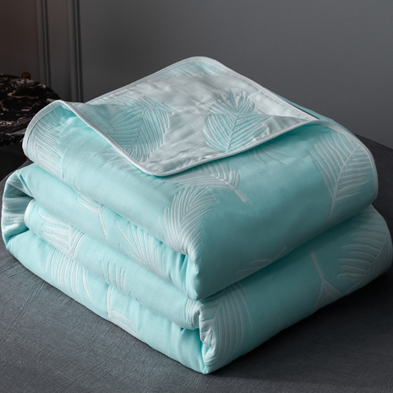 Atmungsaktive, bequeme Steppdecke aus sechslagiger Gaze