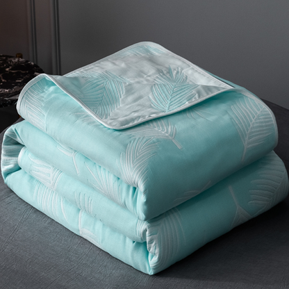 Atmungsaktive, bequeme Steppdecke aus sechslagiger Gaze