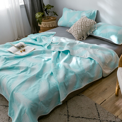 Atmungsaktive, bequeme Steppdecke aus sechslagiger Gaze