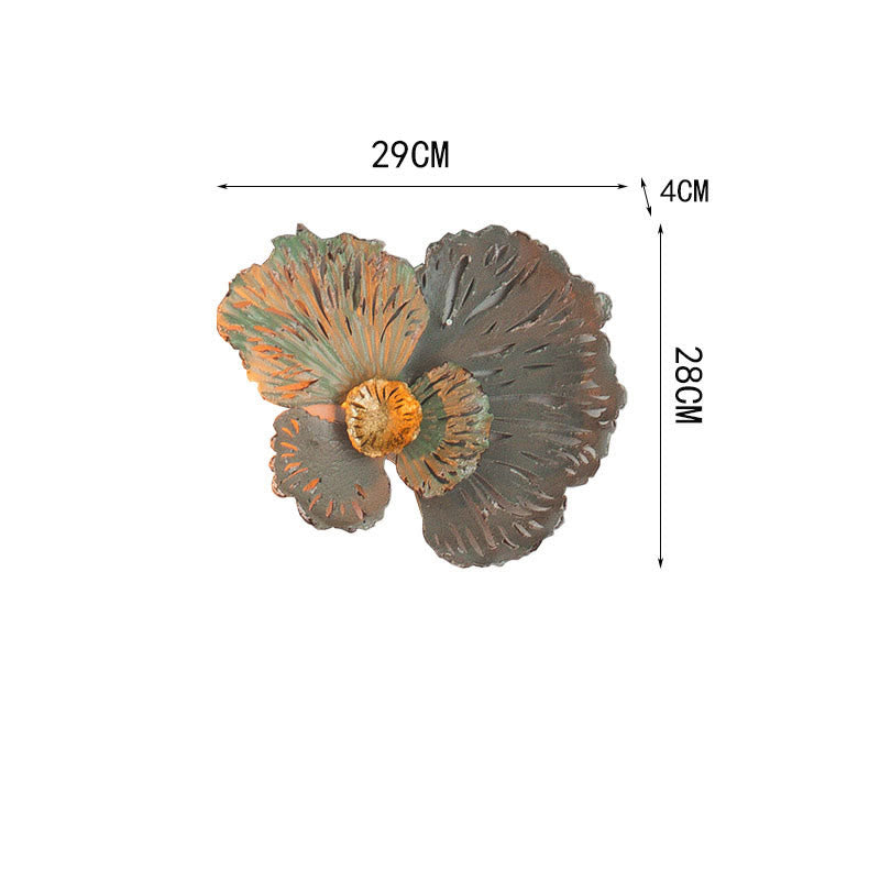 Vintage Eisen Sonnenblumen Wandbehang Dekor