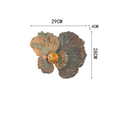 Vintage Eisen Sonnenblumen Wandbehang Dekor