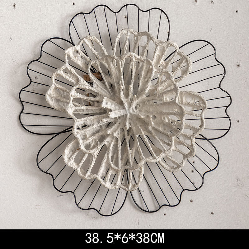 Vintage Eisen Sonnenblumen Wandbehang Dekor