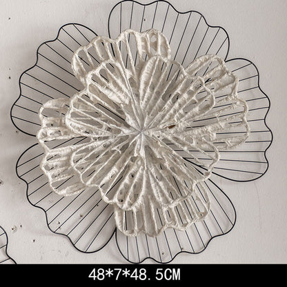 Vintage Eisen Sonnenblumen Wandbehang Dekor