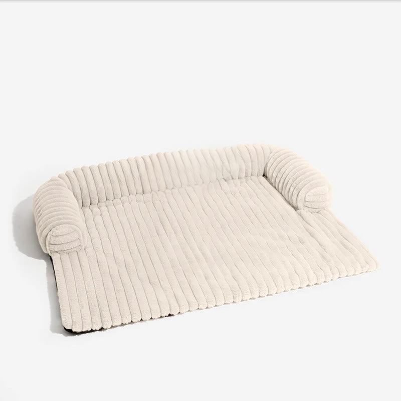 Flauschige Sofaschutzunterlage für Haustiere in Volltonfarbe