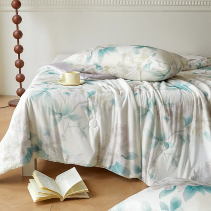 Kühlende, atmungsaktive Steppdecke „Refresh Floral“