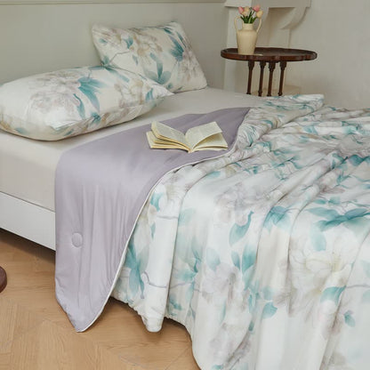Kühlende, atmungsaktive Steppdecke „Refresh Floral“