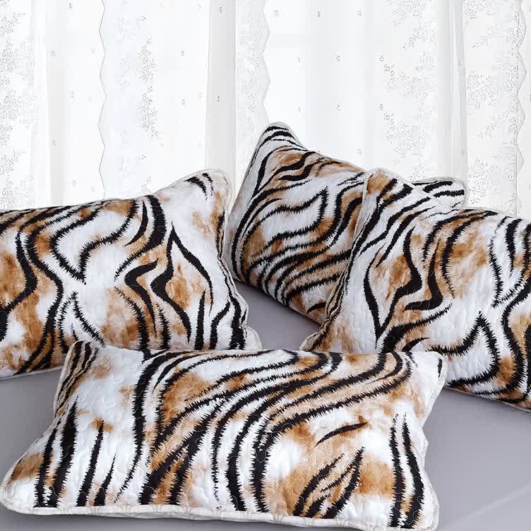 Gestepptes, atmungsaktives, weiches Vintage-Bettwäscheset (3-teilig)