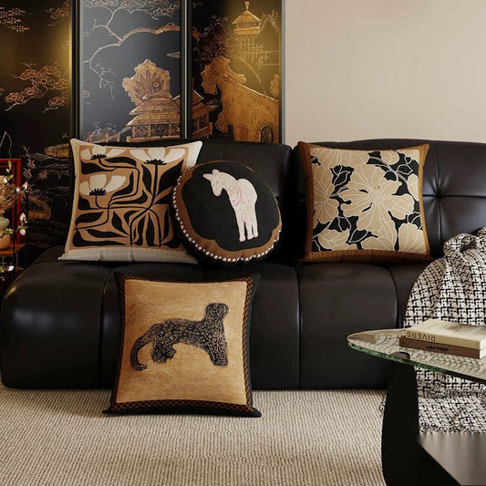 Dekoratives Sofakissen im Vintage-Stil