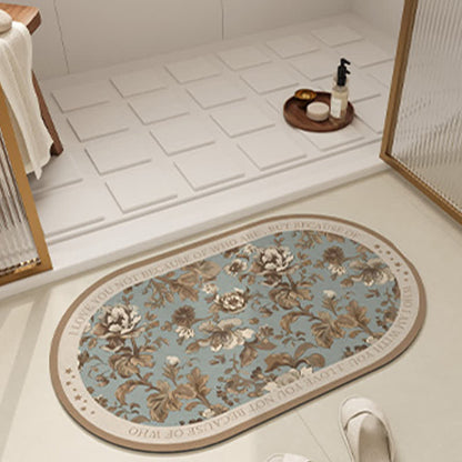 Rural Floral Diatom Schlamm Anti-Rutsch-Badematte
