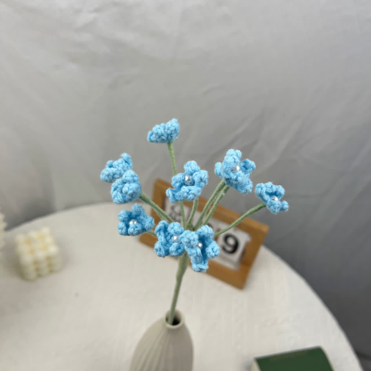 Handgemachter gestrickter Häkel-Gypsophila-Bouquet