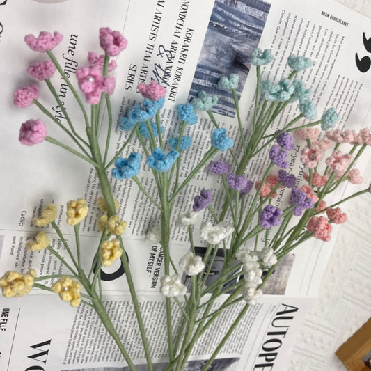 Handgemachter gestrickter Häkel-Gypsophila-Bouquet
