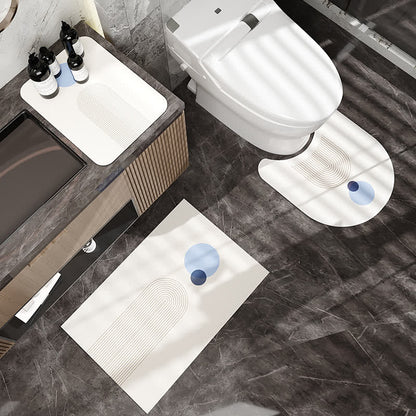 Einfache, moderne, rutschfeste Badematte aus Kieselalgenschlamm