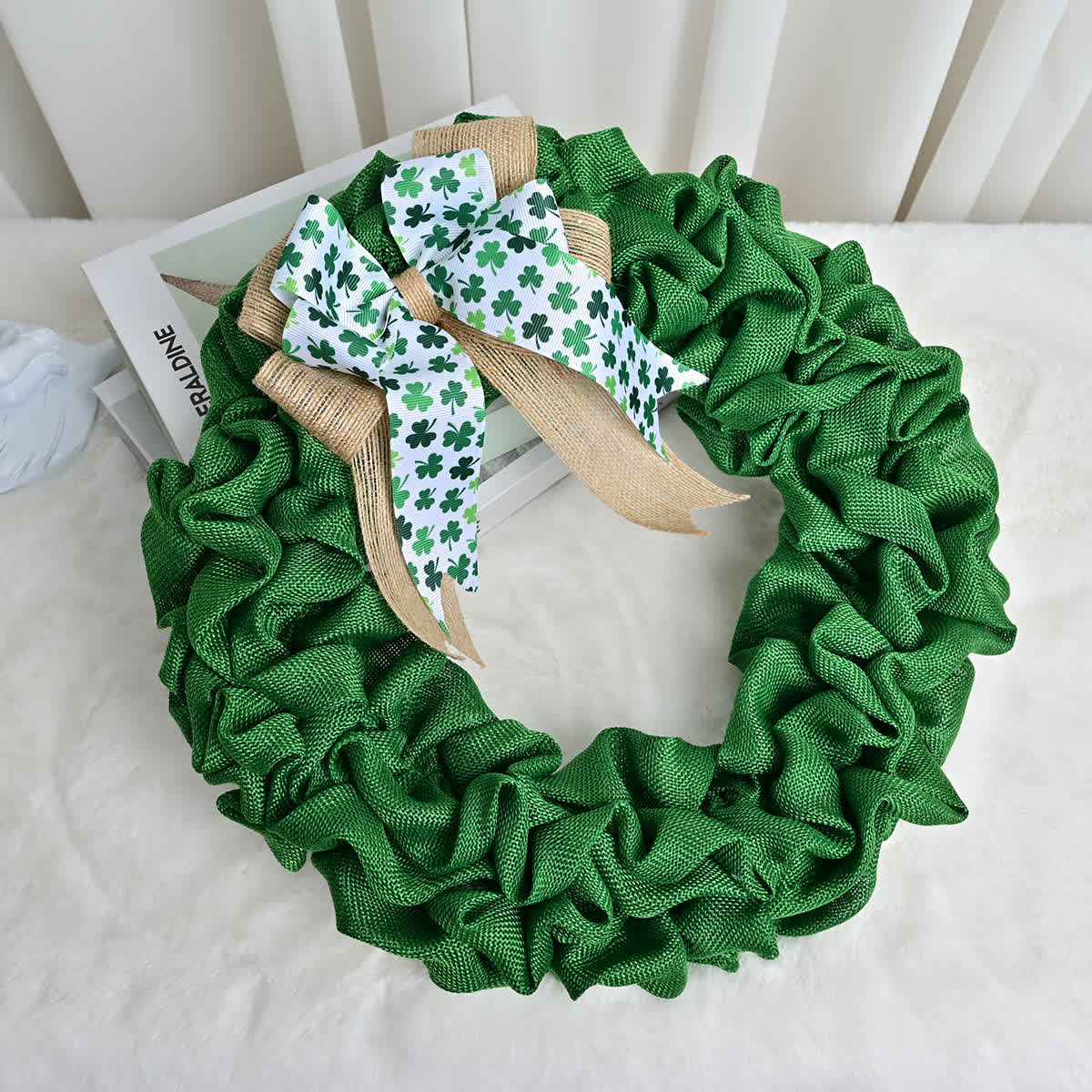 Kleeblatt-Kranz zum Aufhängen zum St. Patrick's Day
