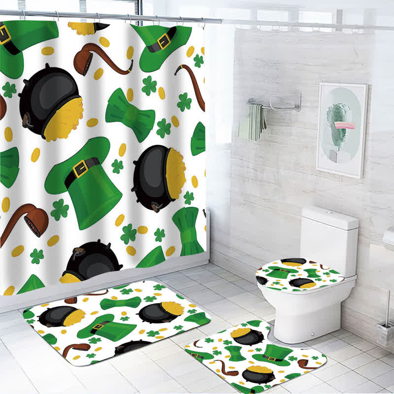 Wasserfester Duschvorhang zum St. Patrick's Day