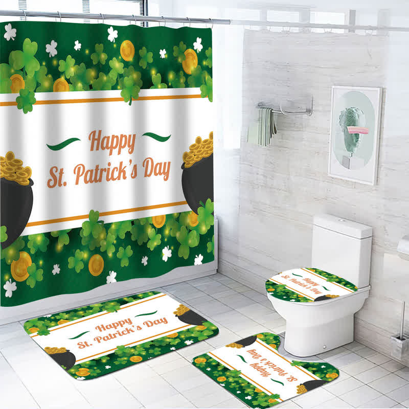 Wasserfester Duschvorhang zum St. Patrick's Day