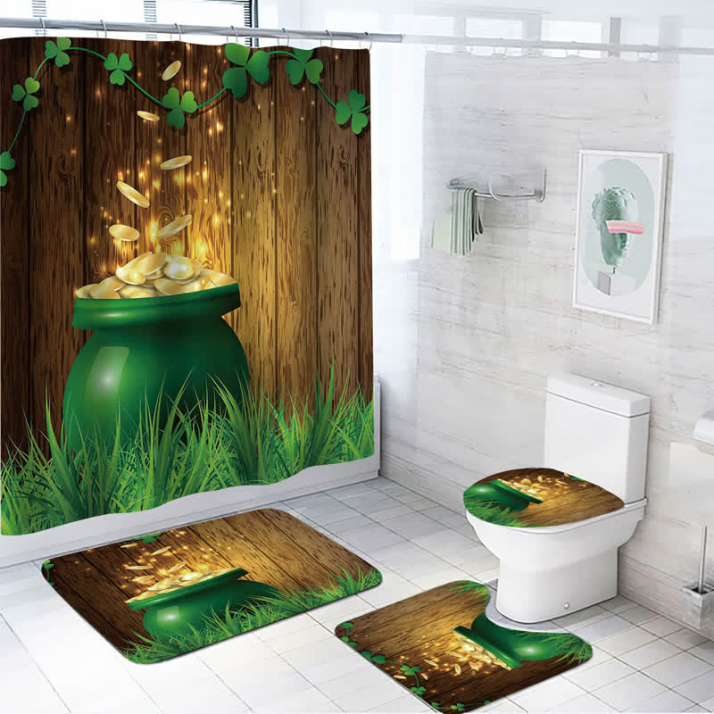 Wasserfester Duschvorhang zum St. Patrick's Day