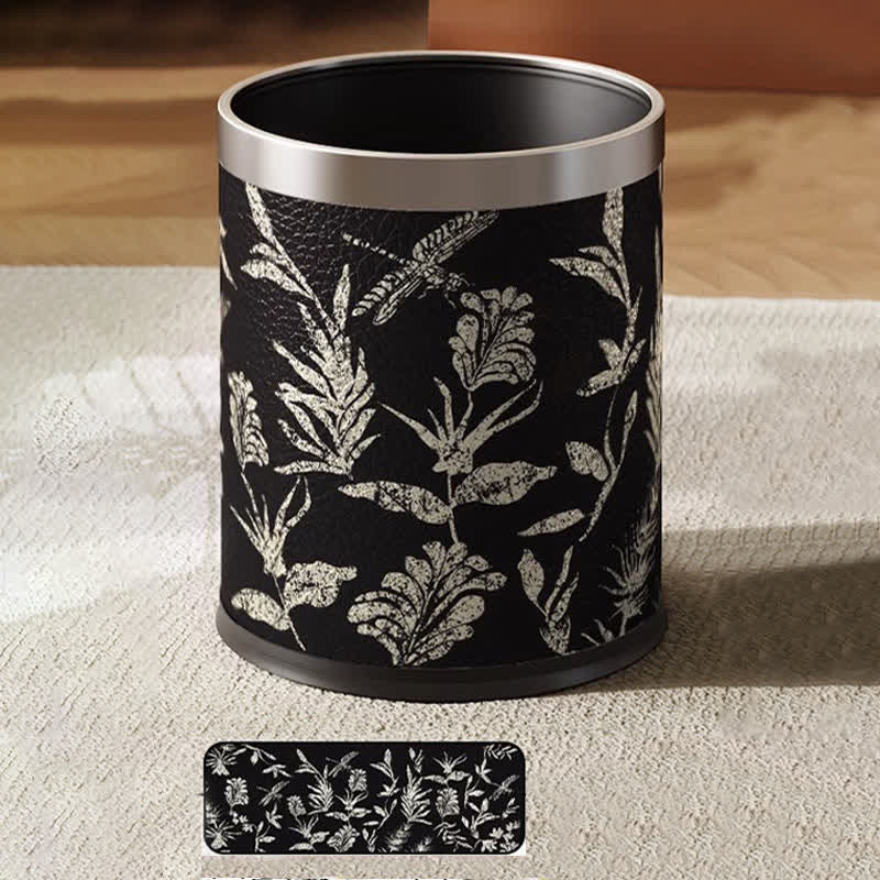 Eleganter, langlebiger Mülleimer aus pastoralem Leder