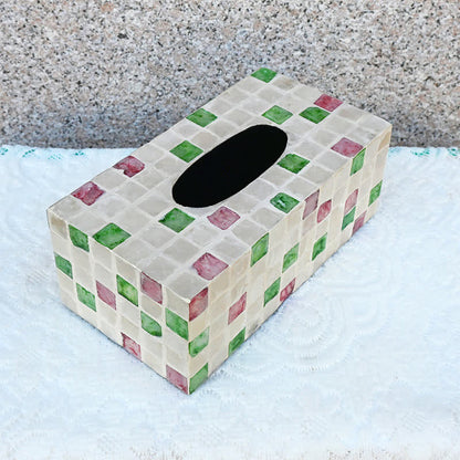 Kreative quadratische Taschentuchbox in Muschelform, Aufbewahrungsbox