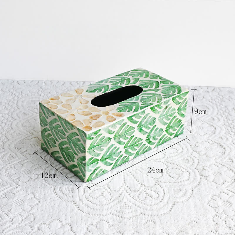 Kreative quadratische Taschentuchbox in Muschelform, Aufbewahrungsbox