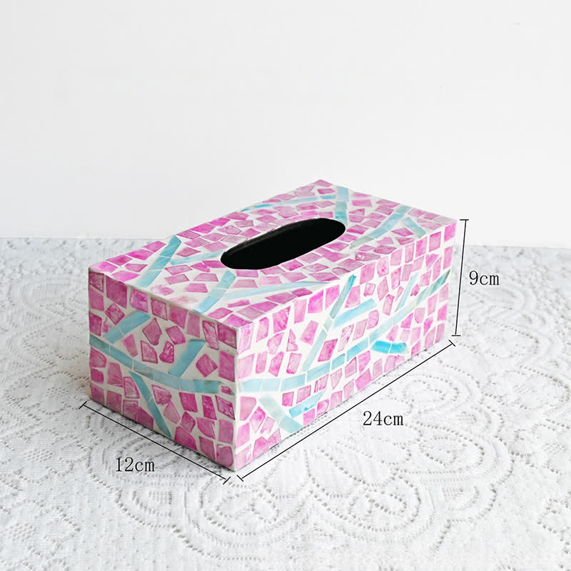 Kreative quadratische Taschentuchbox in Muschelform, Aufbewahrungsbox