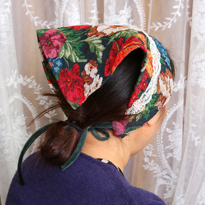 Wasserdichtes Schürzenset mit Retro-Blumenmuster