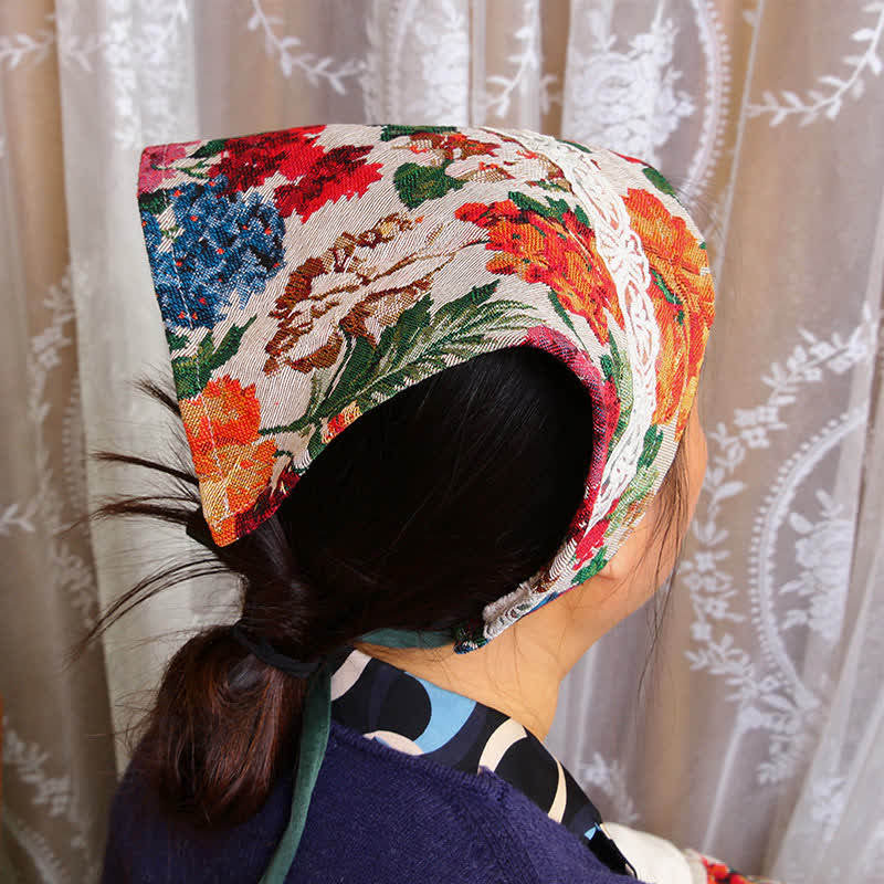 Wasserdichtes Schürzenset mit Retro-Blumenmuster