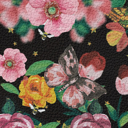 Doppellagiger Mülleimer mit Vintage-Blumenmuster