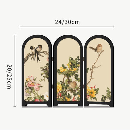 Floral Bird Faltschirm Desktop Malerei