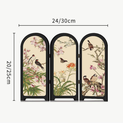 Floral Bird Faltschirm Desktop Malerei