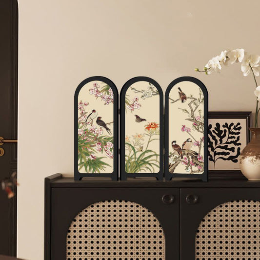 Floral Bird Faltschirm Desktop Malerei