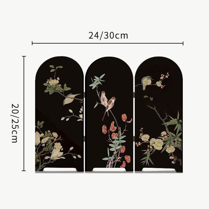 Floral Bird Faltschirm Desktop Malerei