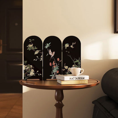 Floral Bird Faltschirm Desktop Malerei