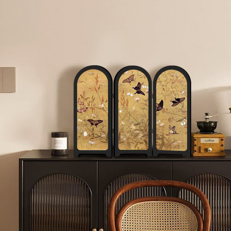Floral Bird Faltschirm Desktop Malerei