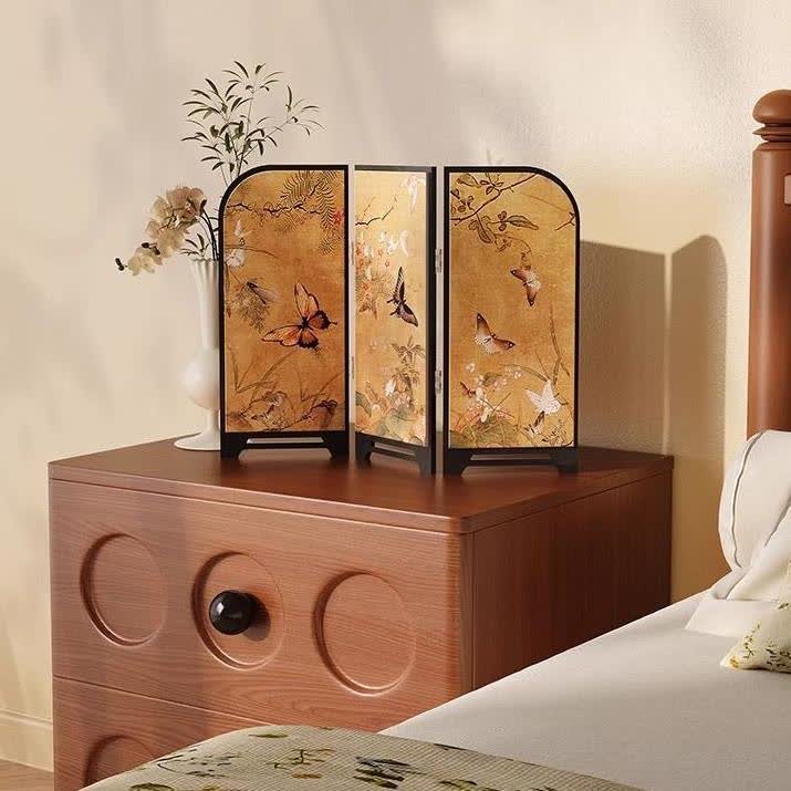 Faltbarer Bildschirm im Vintage-Stil, Desktop-Ornament
