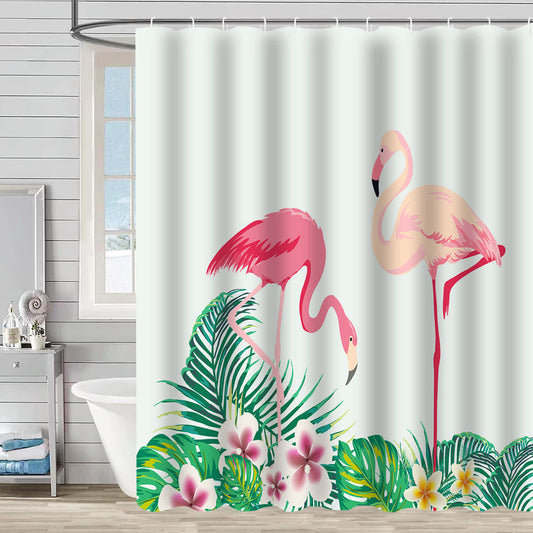 Flamingo, wasserdichter dekorativer Duschvorhang