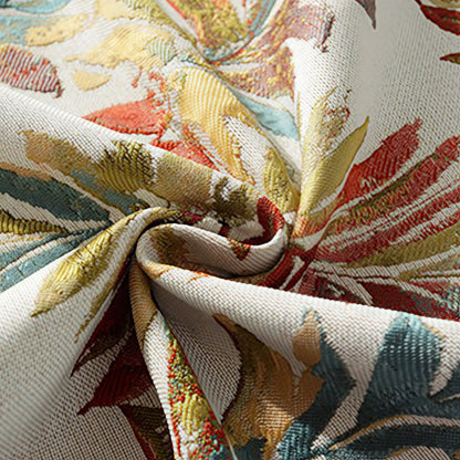 Elegante Tischdecke mit Blumenmuster aus Chenille-Jacquard