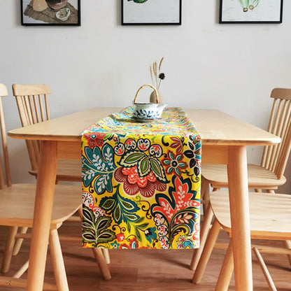 Tischdecke mit Vintage-Boho-Blumenmuster