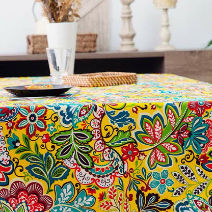 Tischdecke mit Vintage-Boho-Blumenmuster
