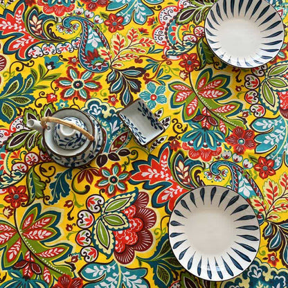 Tischdecke mit Vintage-Boho-Blumenmuster