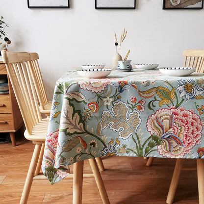 Tischdecke mit Vintage-Boho-Blumenmuster