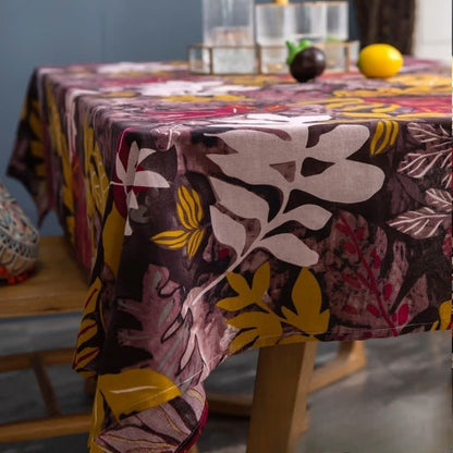 Tischdecke im Retro-Stil mit ethnischer abstrakter Kunst
